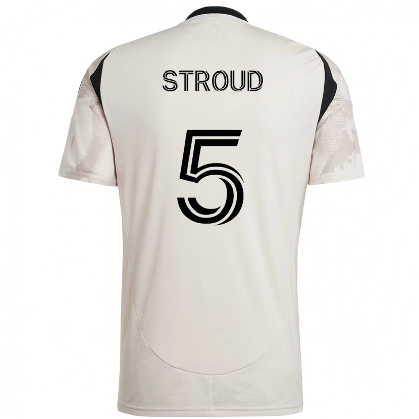 Danxen Kinderen Peter Stroud #5 Beige Zwart Uitshirt Uittenue 2025/26 T-Shirt
