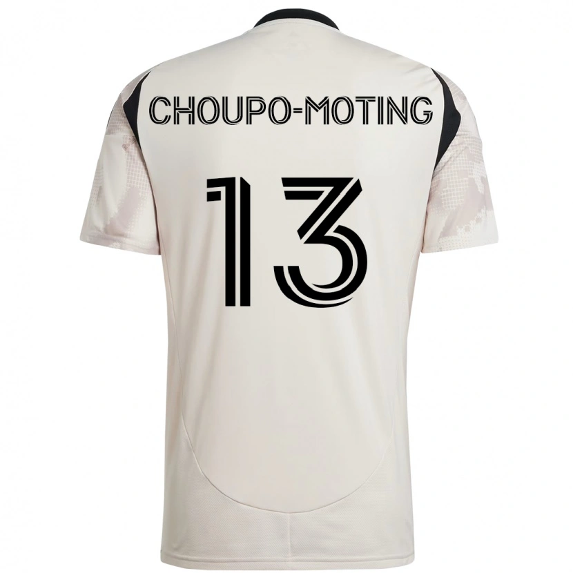 Danxen Kinderen Eric-Maxim Choupo-Moting #13 Beige Zwart Uitshirt Uittenue 2025/26 T-Shirt