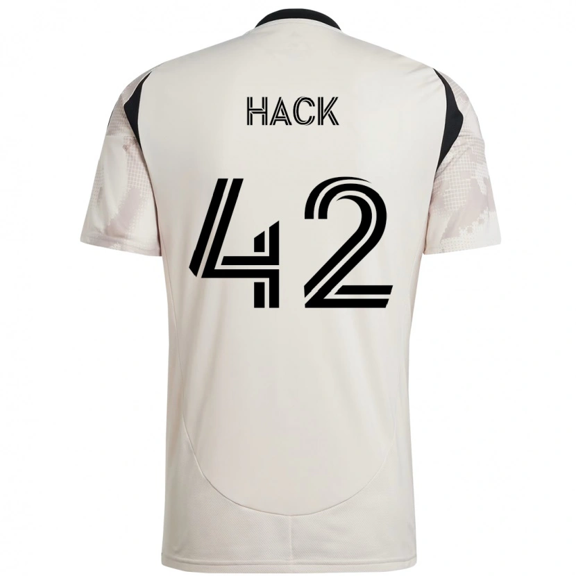 Danxen Kinderen Alexander Hack #42 Beige Zwart Uitshirt Uittenue 2025/26 T-Shirt