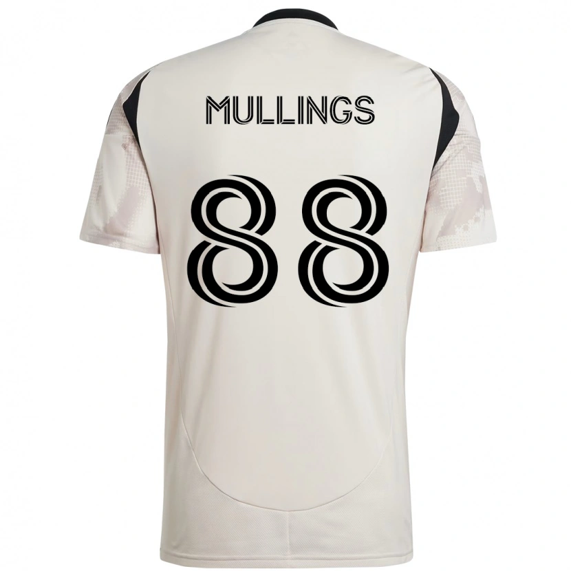 Danxen Kinderen O'vonte Mullings #88 Beige Zwart Uitshirt Uittenue 2025/26 T-Shirt