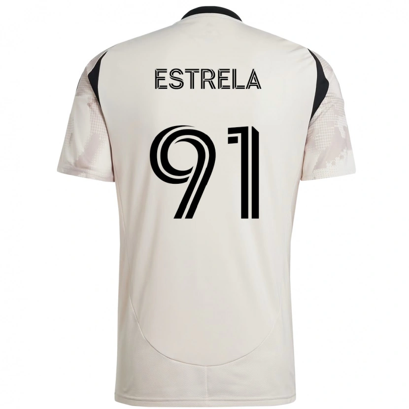 Danxen Kinderen Bento Estrela #91 Beige Zwart Uitshirt Uittenue 2025/26 T-Shirt