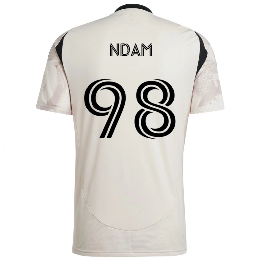 Danxen Kinderen Hassan Ndam #98 Beige Zwart Uitshirt Uittenue 2025/26 T-Shirt
