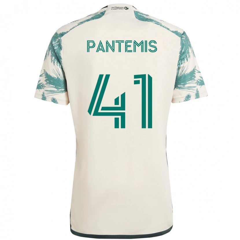 Danxen Kinderen James Pantemis #41 Beige Groen Uitshirt Uittenue 2025/26 T-Shirt