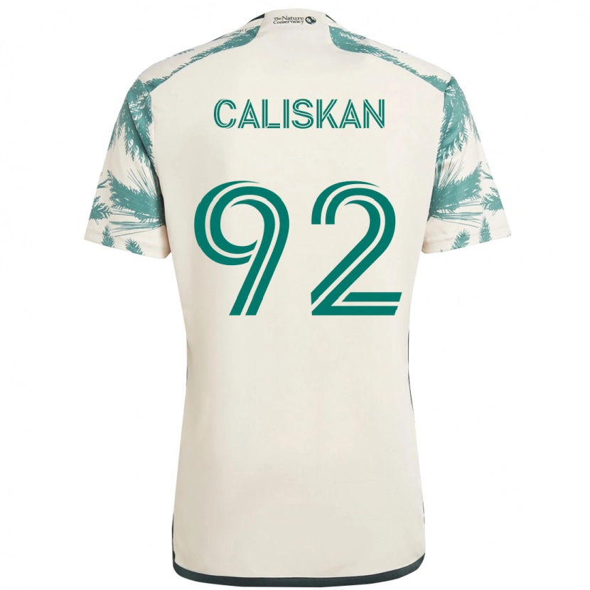 Danxen Kinderen Noel Caliskan #92 Beige Groen Uitshirt Uittenue 2025/26 T-Shirt