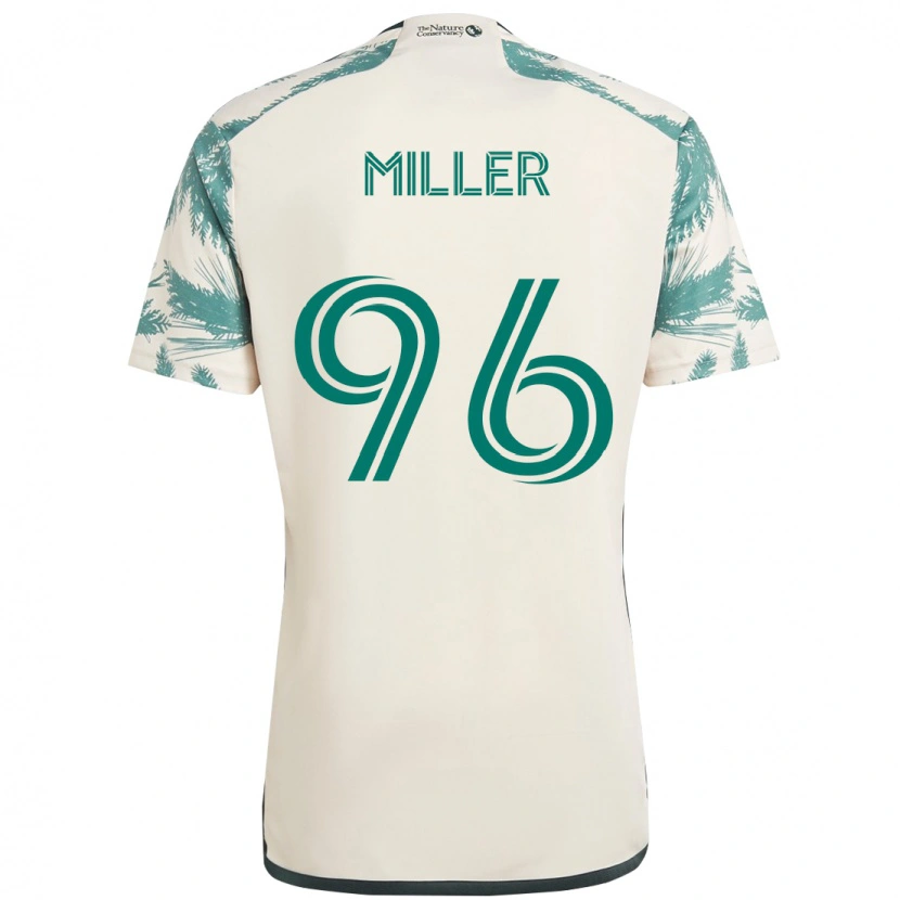 Danxen Kinderen Carver Miller #96 Beige Groen Uitshirt Uittenue 2025/26 T-Shirt