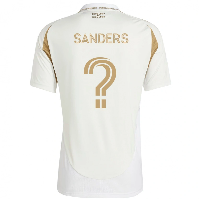 Danxen Kinderen Adrian Sanders #0 Wit Bruin Uitshirt Uittenue 2025/26 T-Shirt