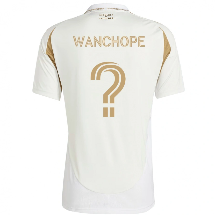 Danxen Kinderen Matías Wanchope #0 Wit Bruin Uitshirt Uittenue 2025/26 T-Shirt