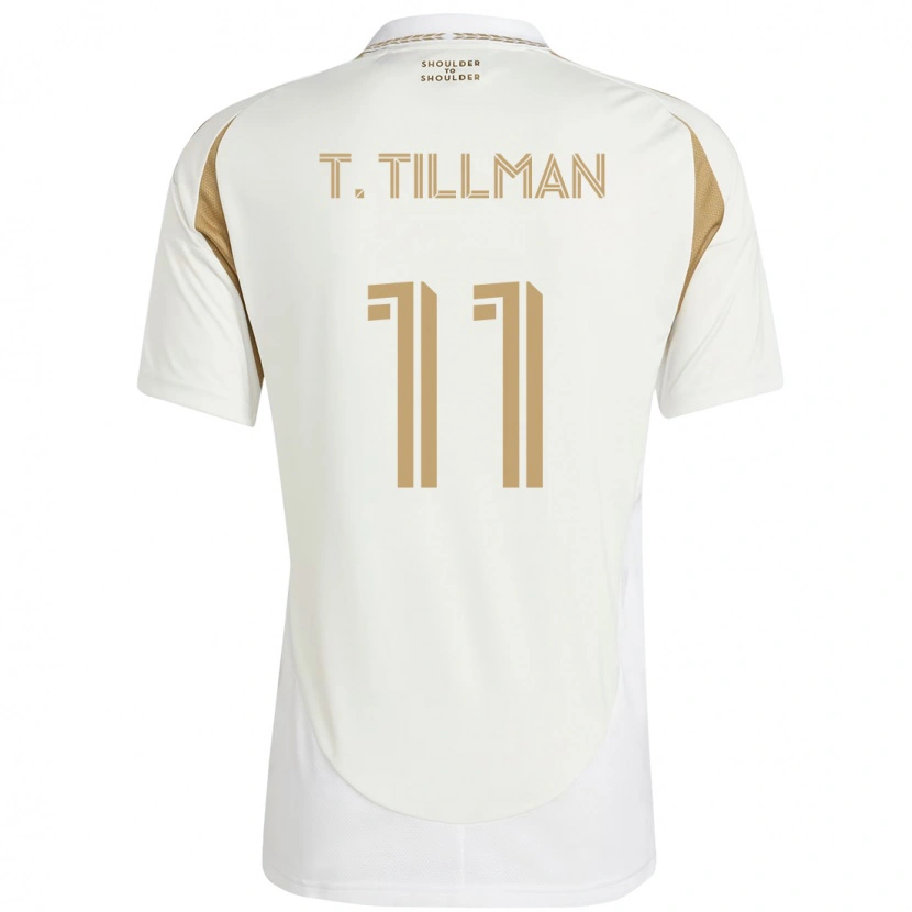 Danxen Kinderen Timothy Tillman #11 Wit Bruin Uitshirt Uittenue 2025/26 T-Shirt