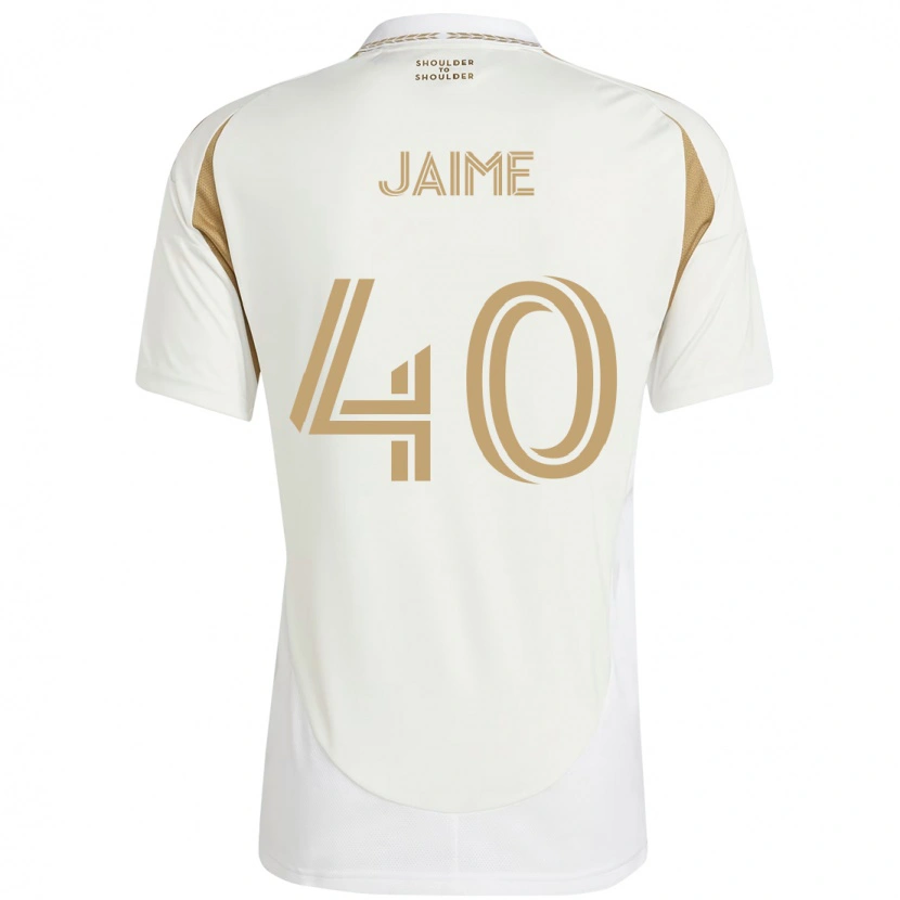 Danxen Kinderen Christopher Jaime #40 Wit Bruin Uitshirt Uittenue 2025/26 T-Shirt