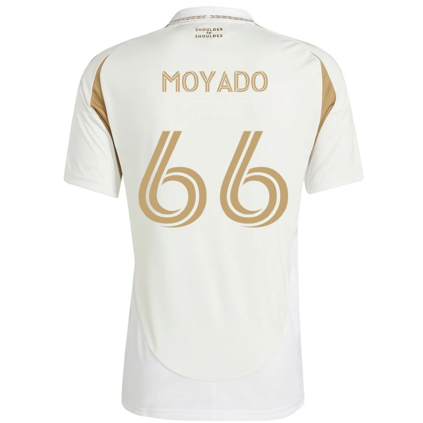 Danxen Kinderen Bryan Moyado #66 Wit Bruin Uitshirt Uittenue 2025/26 T-Shirt