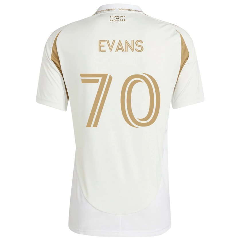 Danxen Kinderen Matthew Evans #70 Wit Bruin Uitshirt Uittenue 2025/26 T-Shirt