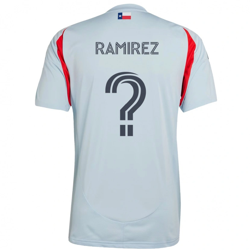 Danxen Kinderen Anthony Ramírez #0 Lichtblauw Rood Uitshirt Uittenue 2025/26 T-Shirt