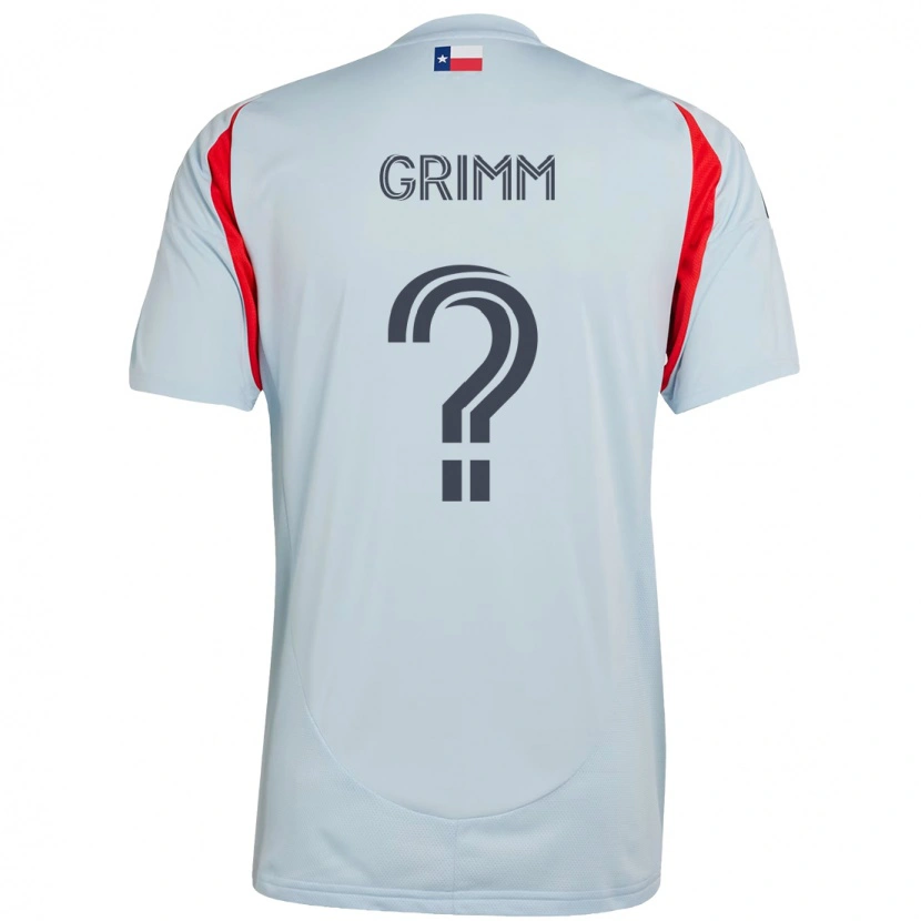 Danxen Kinderen Mason Grimm #0 Lichtblauw Rood Uitshirt Uittenue 2025/26 T-Shirt