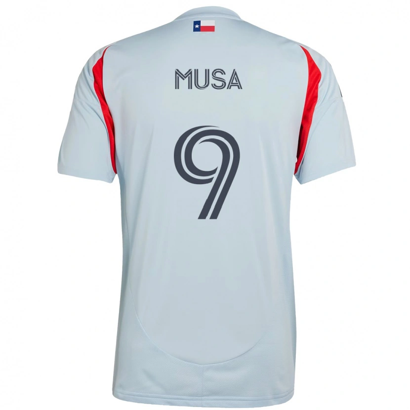 Danxen Kinderen Petar Musa #9 Lichtblauw Rood Uitshirt Uittenue 2025/26 T-Shirt