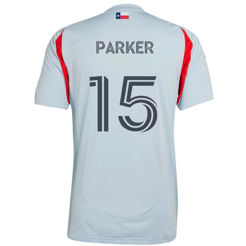 Danxen Kinderen Isaiah Parker #15 Lichtblauw Rood Uitshirt Uittenue 2025/26 T-Shirt