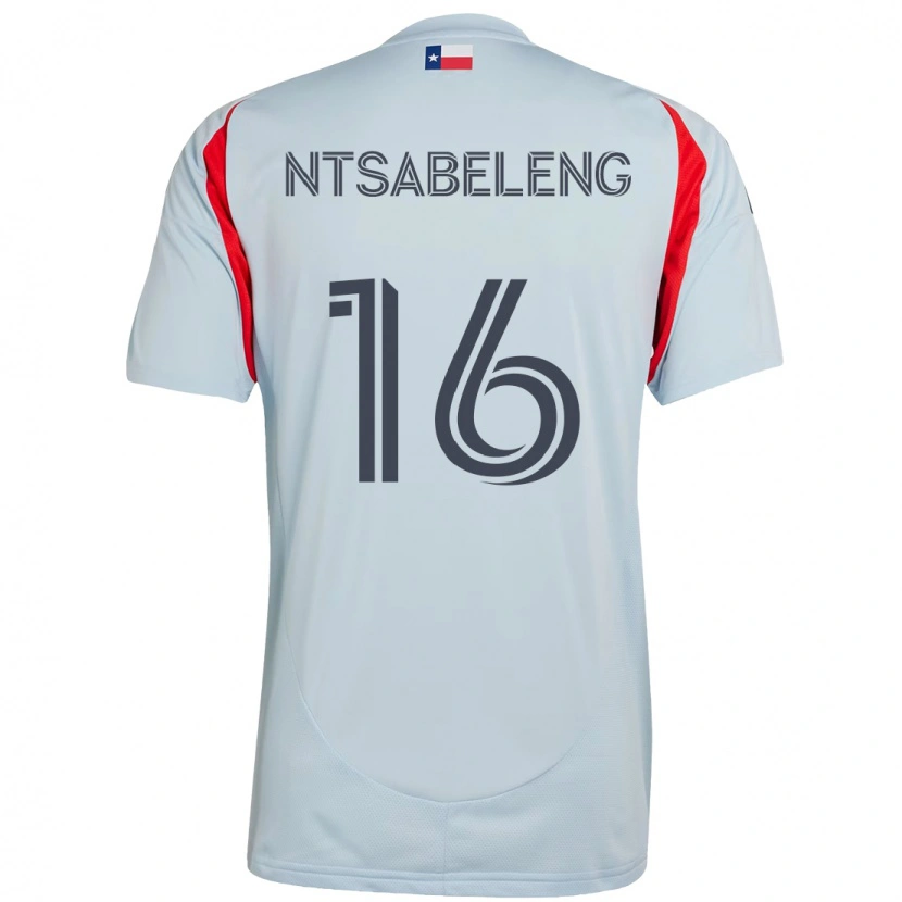 Danxen Kinderen Tsiki Ntsabeleng #16 Lichtblauw Rood Uitshirt Uittenue 2025/26 T-Shirt