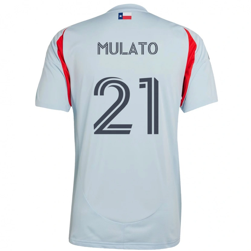 Danxen Kinderen José Mulato #21 Lichtblauw Rood Uitshirt Uittenue 2025/26 T-Shirt