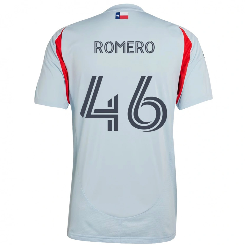 Danxen Kinderen Isaac Romero #46 Lichtblauw Rood Uitshirt Uittenue 2025/26 T-Shirt
