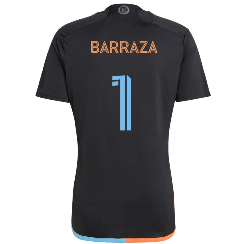 Danxen Kinderen Luis Barraza #1 Zwart Blauw Oranje Uitshirt Uittenue 2025/26 T-Shirt