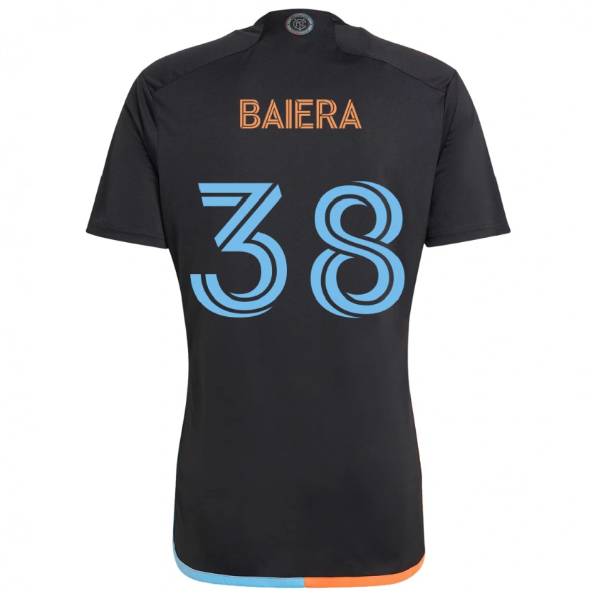 Danxen Kinderen Drew Baiera #38 Zwart Blauw Oranje Uitshirt Uittenue 2025/26 T-Shirt