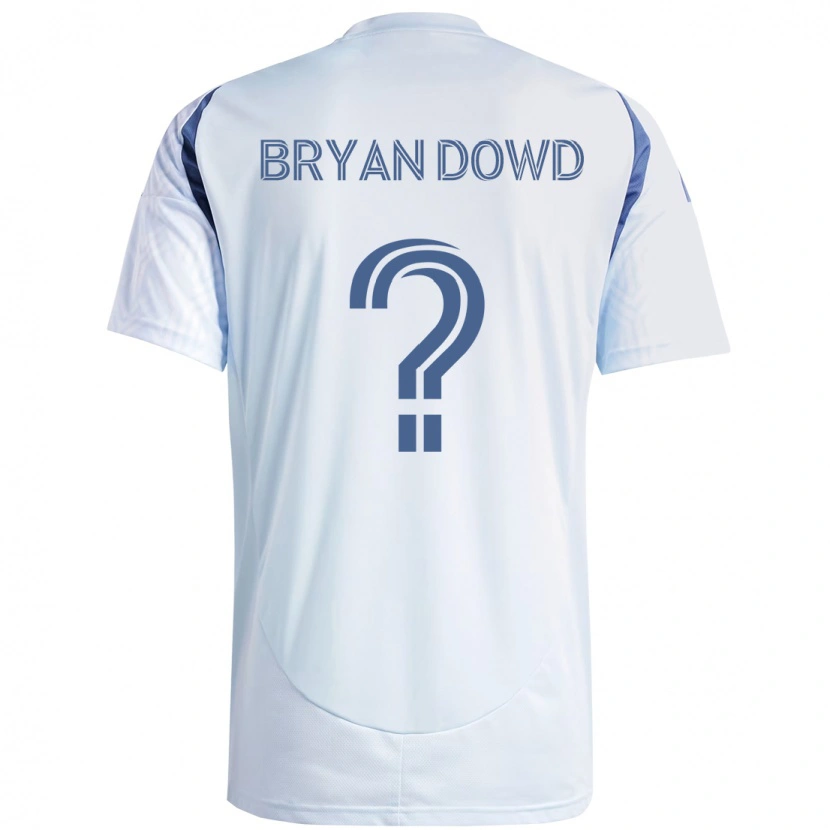 Danxen Kinderen Bryan Dowd #0 Licht Hemelsblauwblauw Uitshirt Uittenue 2025/26 T-Shirt