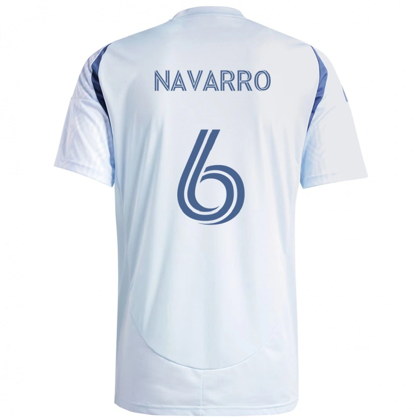 Danxen Kinderen Miguel Navarro #6 Licht Hemelsblauwblauw Uitshirt Uittenue 2025/26 T-Shirt