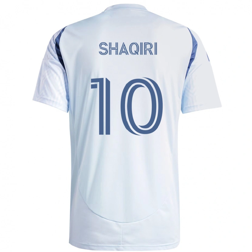 Danxen Kinderen Xherdan Shaqiri #10 Licht Hemelsblauwblauw Uitshirt Uittenue 2025/26 T-Shirt