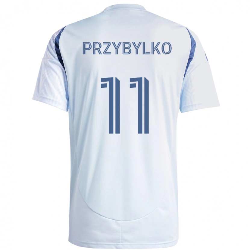 Danxen Kinderen Kacper Przybylko #11 Licht Hemelsblauwblauw Uitshirt Uittenue 2025/26 T-Shirt