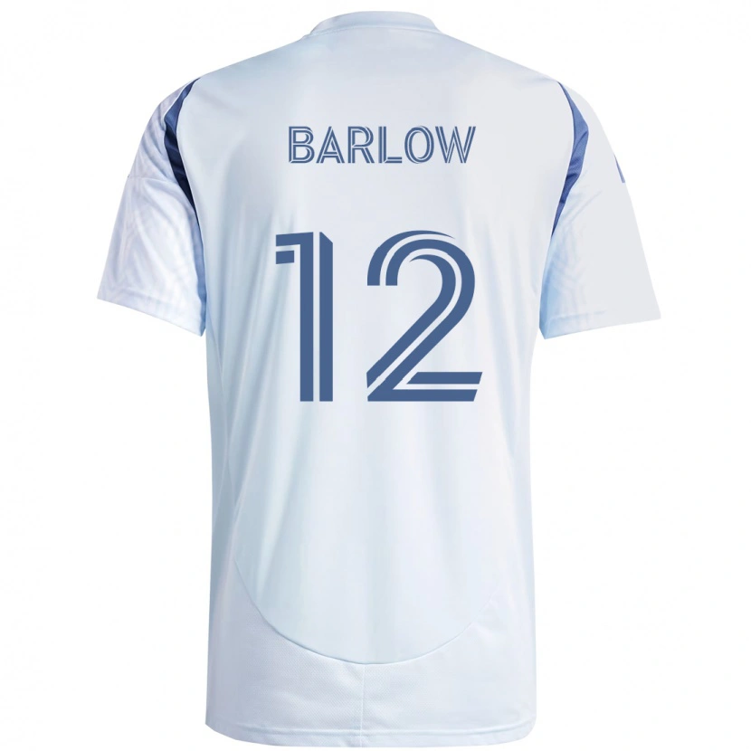 Danxen Kinderen Tom Barlow #12 Licht Hemelsblauwblauw Uitshirt Uittenue 2025/26 T-Shirt