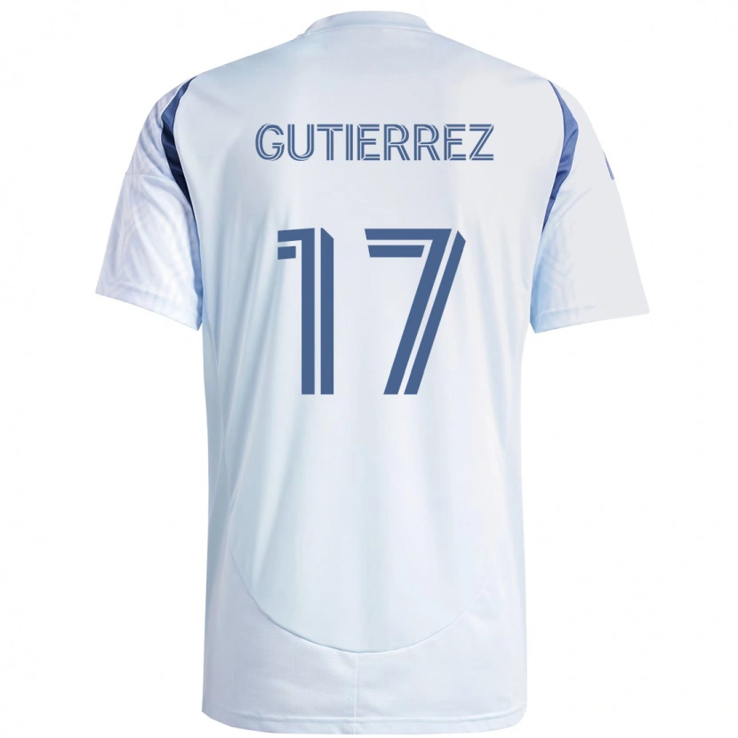 Danxen Kinderen Brian Gutiérrez #17 Licht Hemelsblauwblauw Uitshirt Uittenue 2025/26 T-Shirt