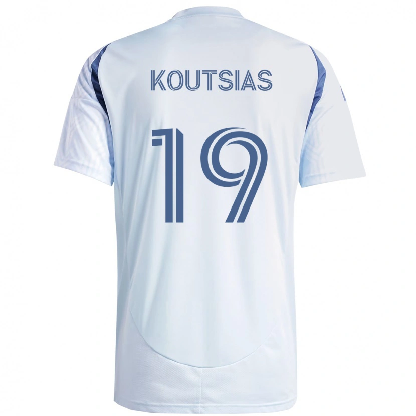 Danxen Kinderen Georgios Koutsias #19 Licht Hemelsblauwblauw Uitshirt Uittenue 2025/26 T-Shirt