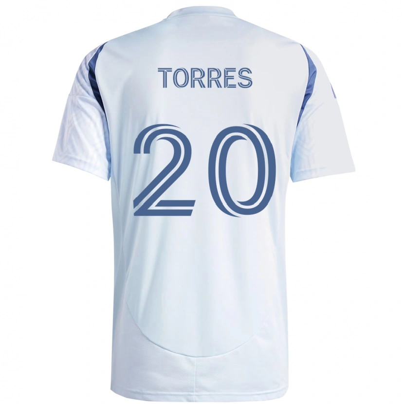 Danxen Kinderen Jairo Torres #20 Licht Hemelsblauwblauw Uitshirt Uittenue 2025/26 T-Shirt
