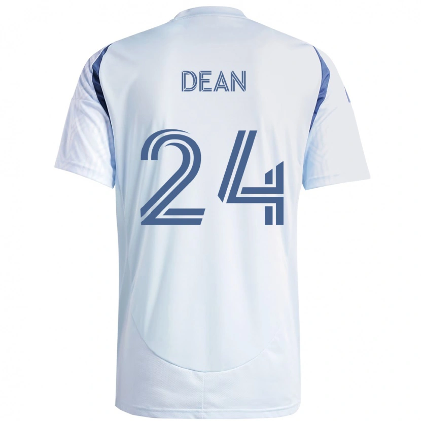Danxen Kinderen Jonathan Dean #24 Licht Hemelsblauwblauw Uitshirt Uittenue 2025/26 T-Shirt