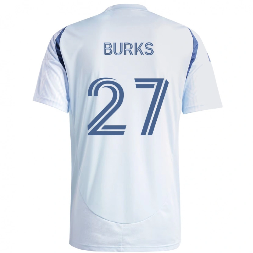 Danxen Kinderen Kendall Burks #27 Licht Hemelsblauwblauw Uitshirt Uittenue 2025/26 T-Shirt