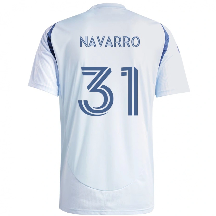 Danxen Kinderen Federico Navarro #31 Licht Hemelsblauwblauw Uitshirt Uittenue 2025/26 T-Shirt