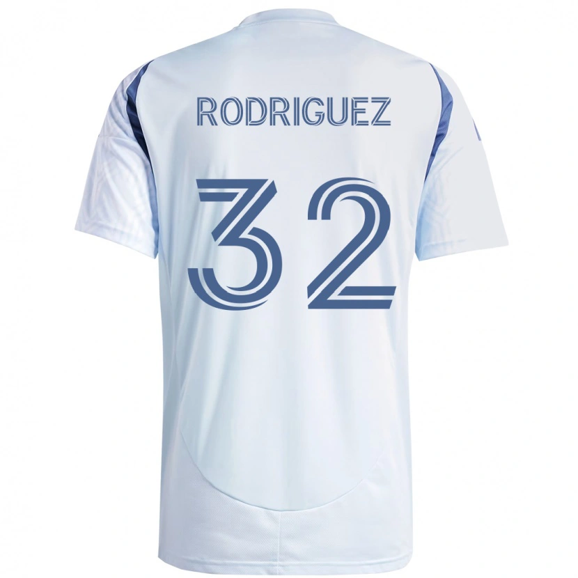 Danxen Kinderen Missael Rodríguez #32 Licht Hemelsblauwblauw Uitshirt Uittenue 2025/26 T-Shirt