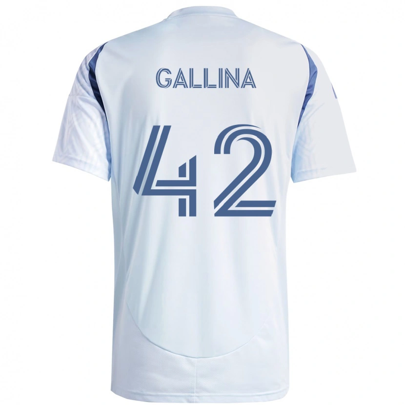 Danxen Kinderen Henrique Gallina #42 Licht Hemelsblauwblauw Uitshirt Uittenue 2025/26 T-Shirt