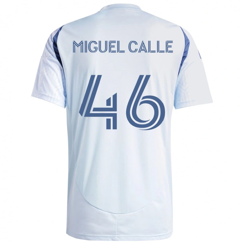 Danxen Kinderen Juan Miguel Calle #46 Licht Hemelsblauwblauw Uitshirt Uittenue 2025/26 T-Shirt