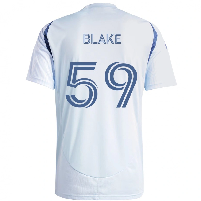 Danxen Kinderen Romain Blake #59 Licht Hemelsblauwblauw Uitshirt Uittenue 2025/26 T-Shirt