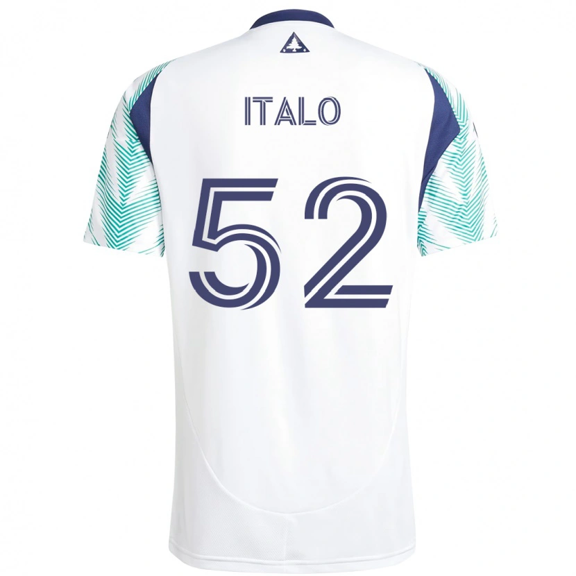 Danxen Kinderen Ítalo #52 Wit Blauw Uitshirt Uittenue 2025/26 T-Shirt