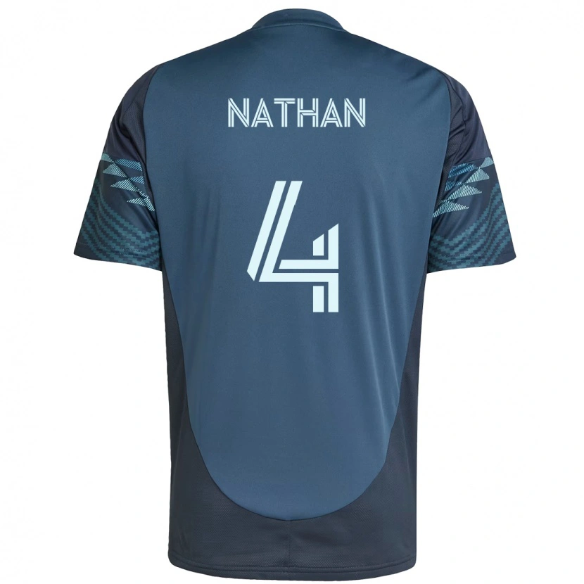 Danxen Kinderen Nathan #4 Lichtblauw Uitshirt Uittenue 2025/26 T-Shirt