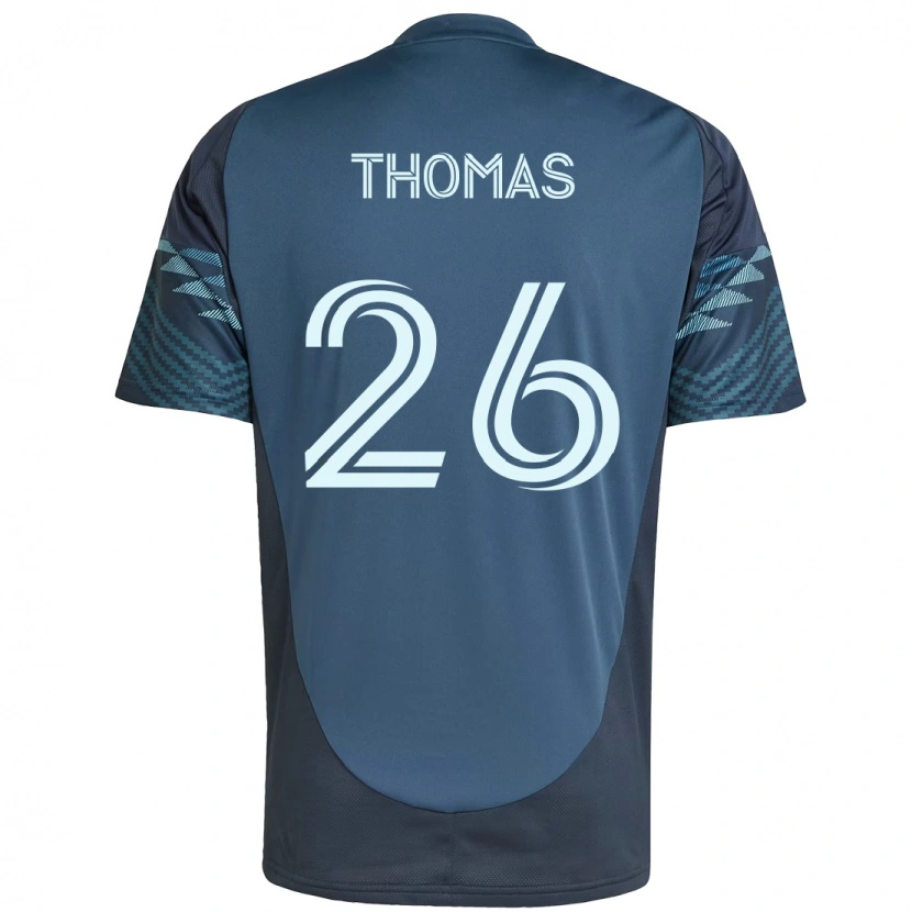 Danxen Kinderen Andrew Thomas #26 Lichtblauw Uitshirt Uittenue 2025/26 T-Shirt