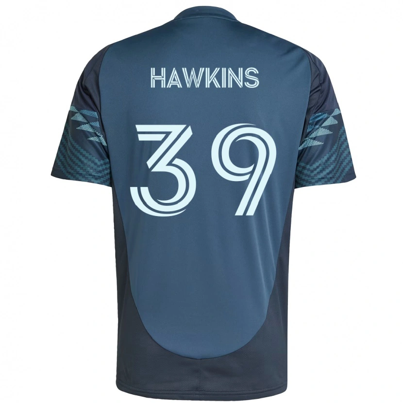 Danxen Kinderen Stuart Hawkins #39 Lichtblauw Uitshirt Uittenue 2025/26 T-Shirt