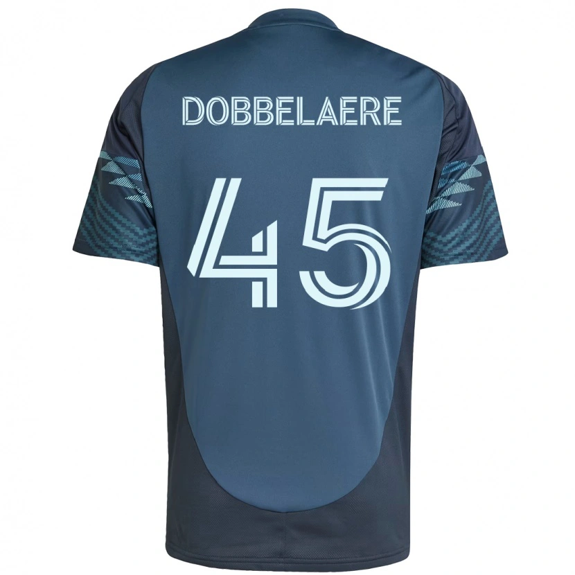 Danxen Kinderen Ethan Dobbelaere #45 Lichtblauw Uitshirt Uittenue 2025/26 T-Shirt