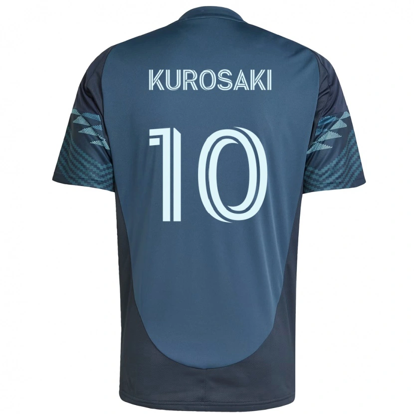 Danxen Kinderen Yuuka Kurosaki #10 Lichtblauw Uitshirt Uittenue 2025/26 T-Shirt