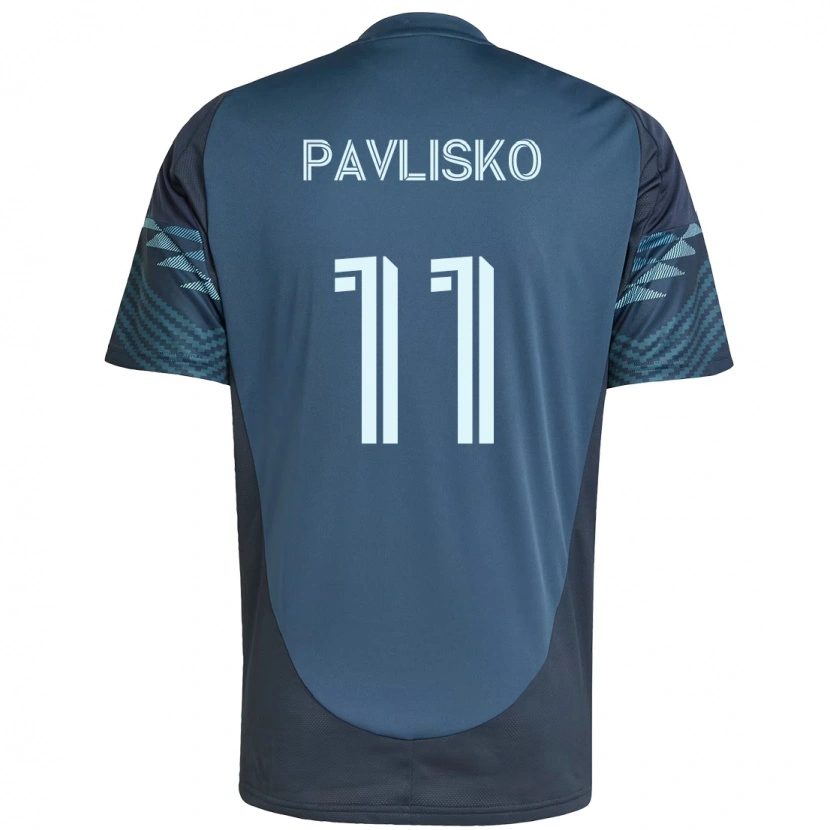 Danxen Kinderen Kirsten Pavlisko #11 Lichtblauw Uitshirt Uittenue 2025/26 T-Shirt