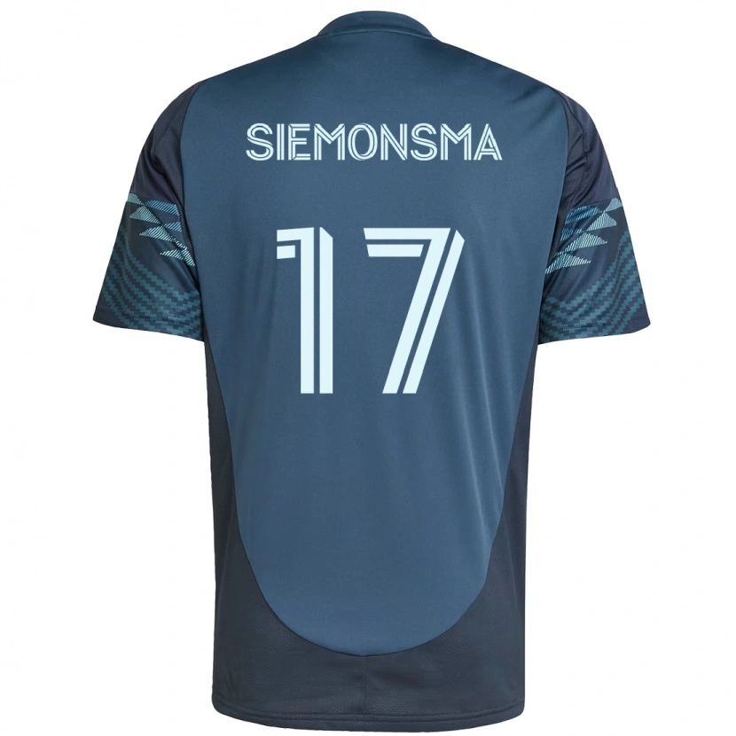 Danxen Kinderen Sianna Siemonsma #17 Lichtblauw Uitshirt Uittenue 2025/26 T-Shirt