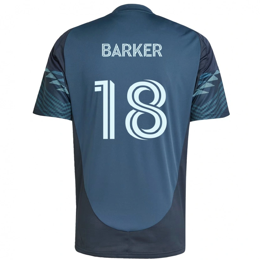 Danxen Kinderen Alicia Barker #18 Lichtblauw Uitshirt Uittenue 2025/26 T-Shirt