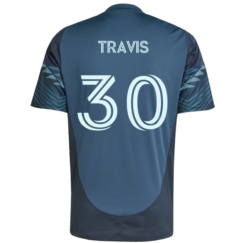 Danxen Kinderen Riley Travis #30 Lichtblauw Uitshirt Uittenue 2025/26 T-Shirt