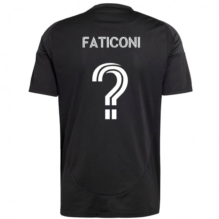 Danxen Kinderen Trey Faticoni #0 Zwart Wit Uitshirt Uittenue 2025/26 T-Shirt